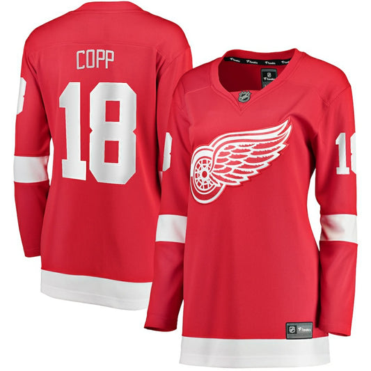 Andrew Copp Detroit Red Wings Fanatics Women's Home Breakaway Player Jersey - Red | NHL Jerseys