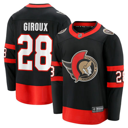 Claude Giroux Ottawa Senators Fanatics Home Breakaway Player Jersey - Black | NHL Jerseys