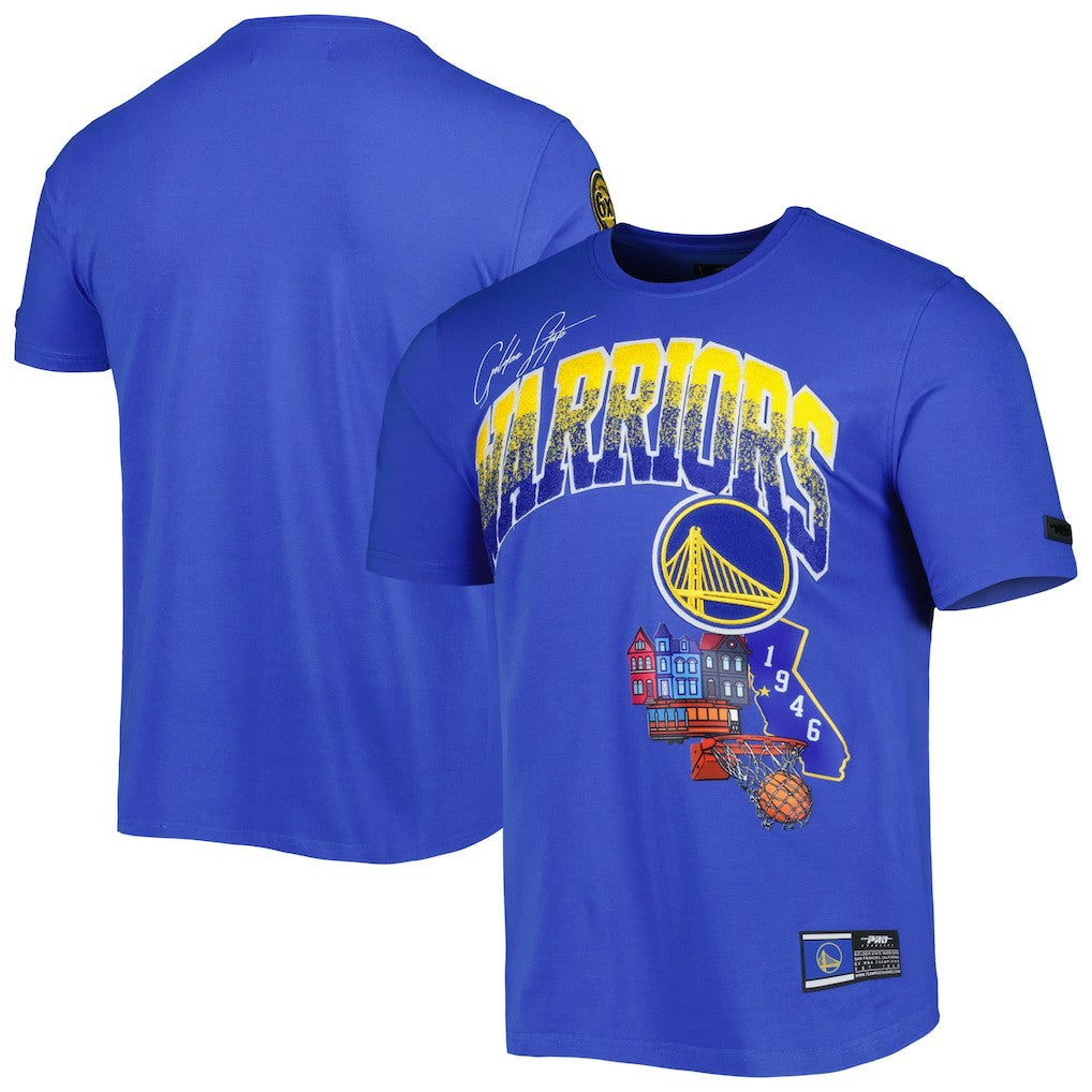 NBA - Golden State Warriors Pro Standard Hometown Chenille T-Shirt - Royal