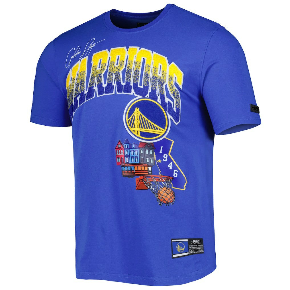 NBA - Golden State Warriors Pro Standard Hometown Chenille T-Shirt - Royal