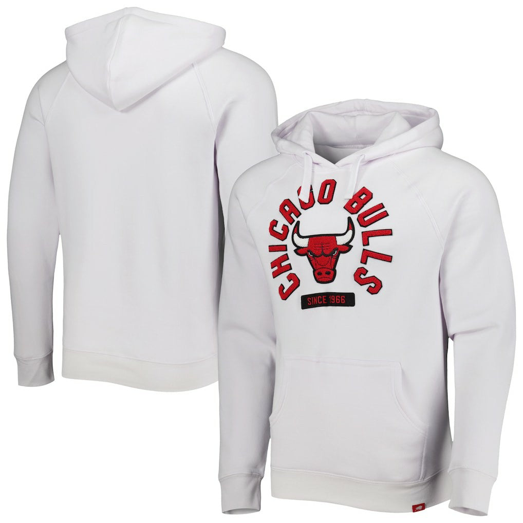 NBA - Chicago Bulls Sportiqe Unisex Athos Olson Tri-Blend Pullover Hoodie - White