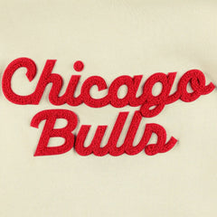 NBA - Chicago Bulls Sportiqe Women's Leona Ava Fleece Tri-Blend Pullover Hoodie - Cream