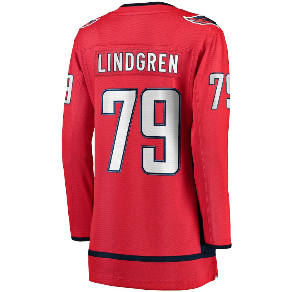 Charlie Lindgren Washington Capitals Fanatics Women's Home Breakaway Player Jersey - Red | NHL Jerseys