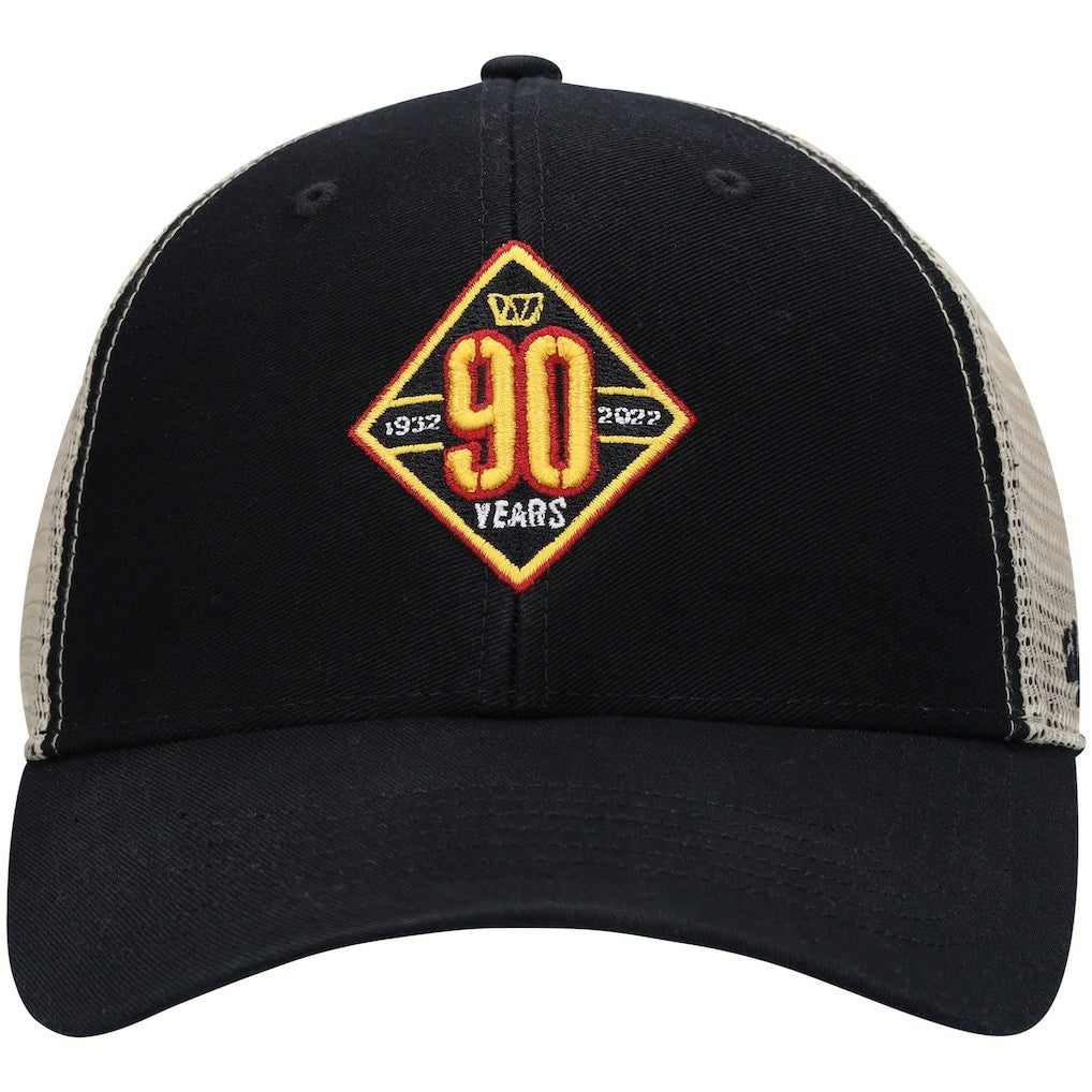Washington Commanders '47 90th Season MVP Trucker Snapback Hat Black/Natural - 47 brand