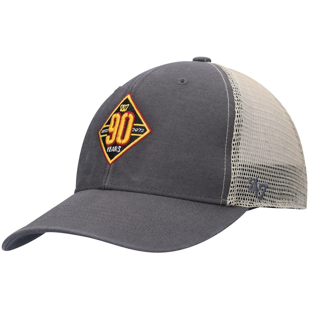 Washington Commanders '47 90th Season MVP Trucker Snapback Hat Charcoal/Natural - 47 brand
