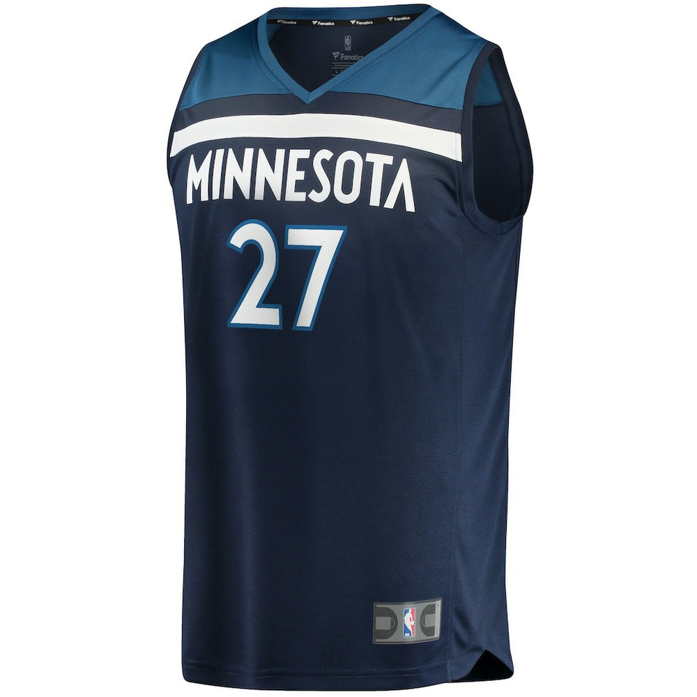 Fanatics - Rudy Gobert Minnesota Timberwolves Fast Break Replica Jersey - Icon Edition - Navy