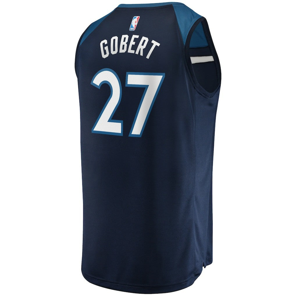 Fanatics - Rudy Gobert Minnesota Timberwolves Fast Break Replica Jersey - Icon Edition - Navy