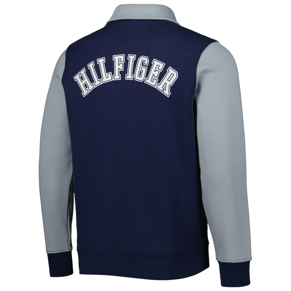 Dallas Cowboys Tommy Hilfiger Aiden Quarter-Zip Sweatshirt Navy/Silver - NFL
