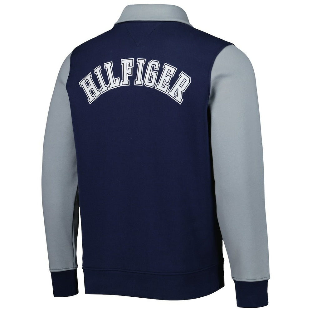 Dallas Cowboys Tommy Hilfiger Aiden Quarter-Zip Sweatshirt Navy/Silver - NFL