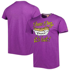 Minnesota Vikings Homage Dome Dog Hyper Local Tri-Blend T-Shirt Purple - NFL