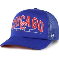 Chicago Cubs '47 Backhaul Foam Trucker Snapback Hat On Sale