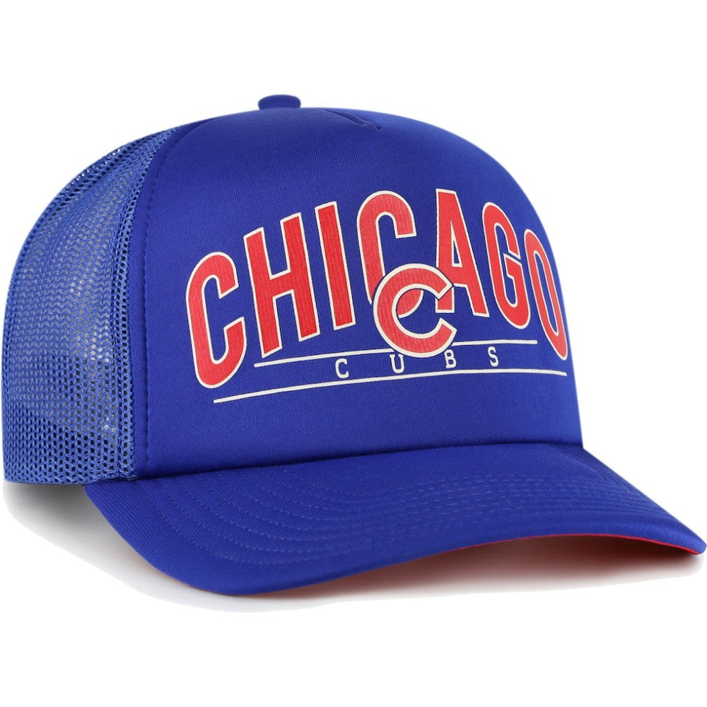 Chicago Cubs '47 Backhaul Foam Trucker Snapback Hat On Sale