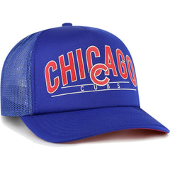 Chicago Cubs '47 Backhaul Foam Trucker Snapback Hat On Sale
