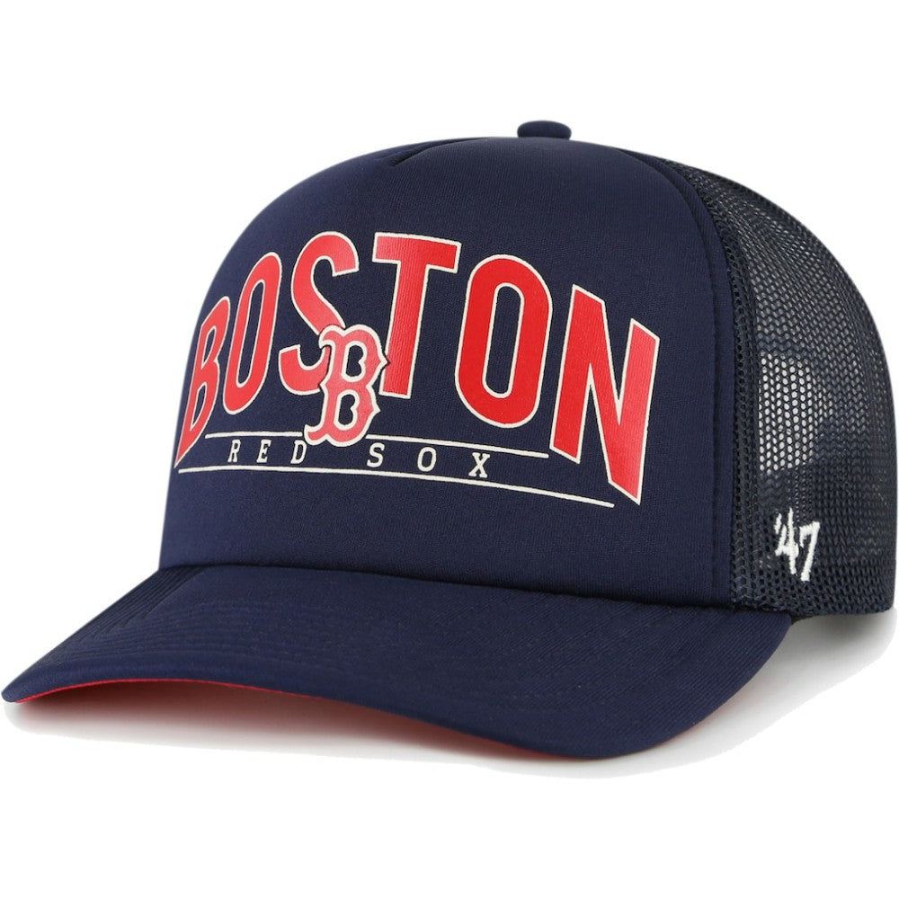 Boston Red Sox '47 Backhaul Foam Trucker Snapback Hat On Sale