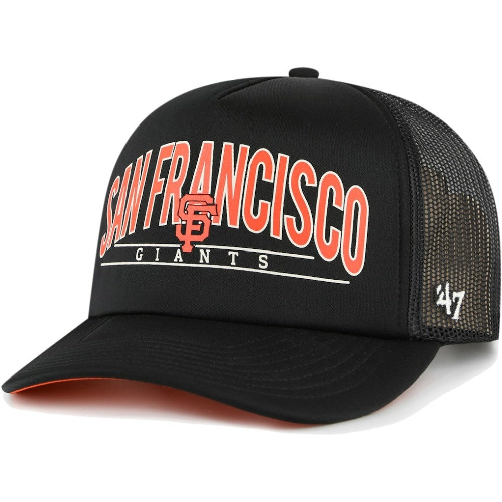 San Francisco Giants '47 Backhaul Foam Trucker Snapback Hat discount