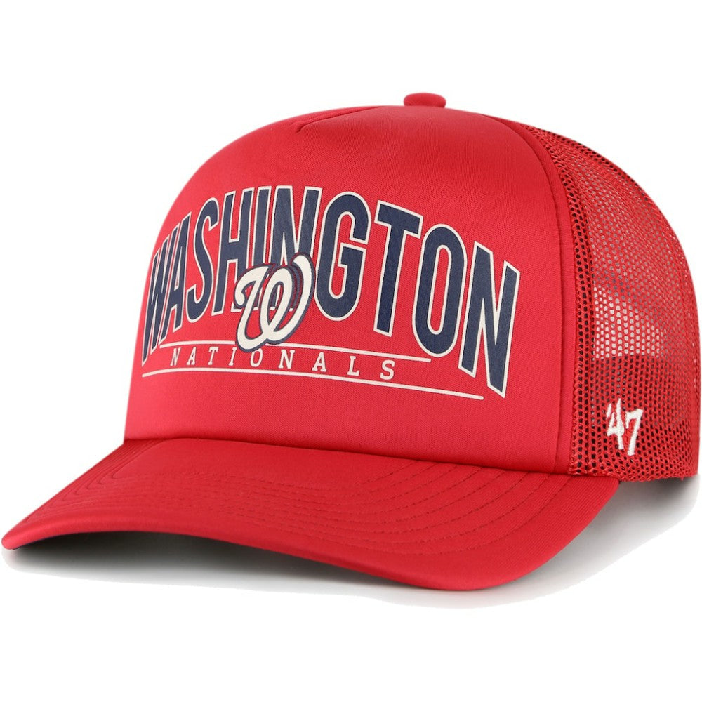 Washington Nationals '47 Backhaul Foam Trucker Snapback Hat Sale