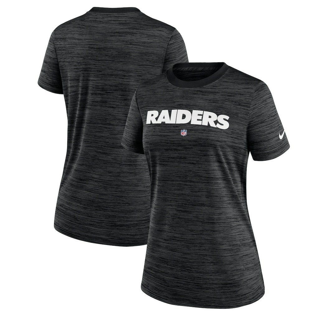 Las Vegas Raiders Women's Sideline Velocity Performance T-Shirt Black - Nike