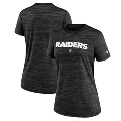 Las Vegas Raiders Women's Sideline Velocity Performance T-Shirt Black - Nike