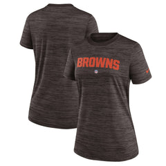 Cleveland Browns Women's Sideline Velocity Performance T-Shirt Brown - Nike