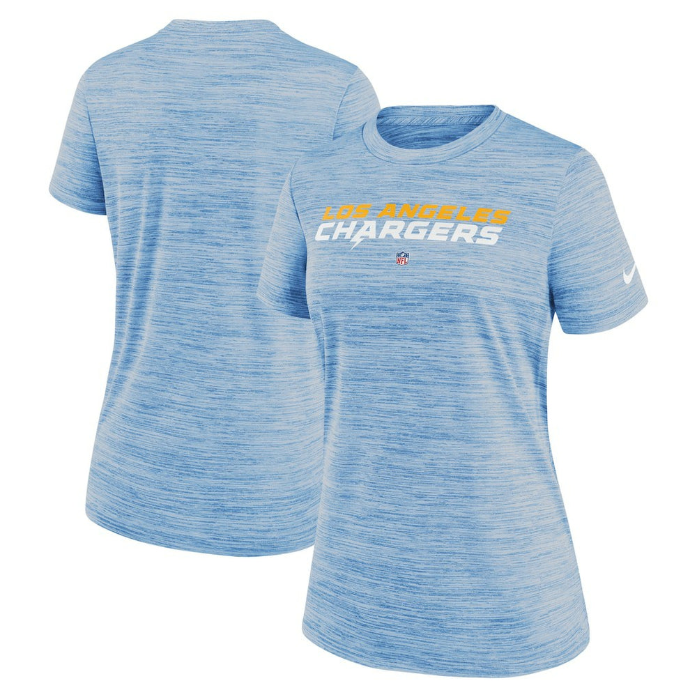 Los Angeles Chargers Women's Sideline Velocity Performance T-Shirt Powder Blue - Nike
