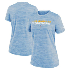Los Angeles Chargers Women's Sideline Velocity Performance T-Shirt Powder Blue - Nike