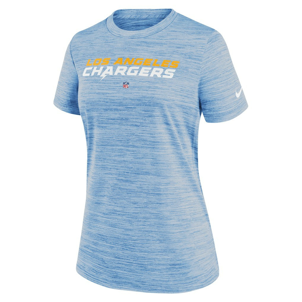Los Angeles Chargers Women's Sideline Velocity Performance T-Shirt Powder Blue - Nike