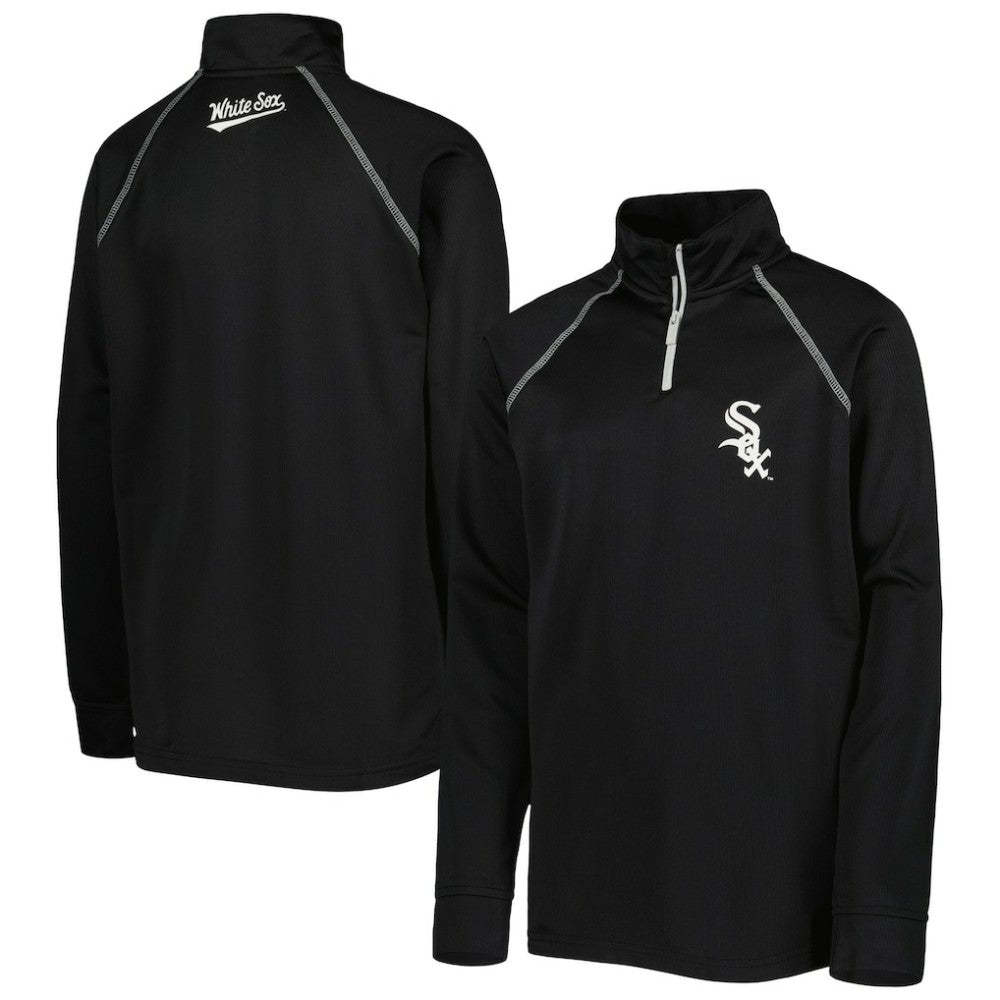 Chicago White Sox Stitches Youth Team Raglan Quarter-Zip Jacket discount