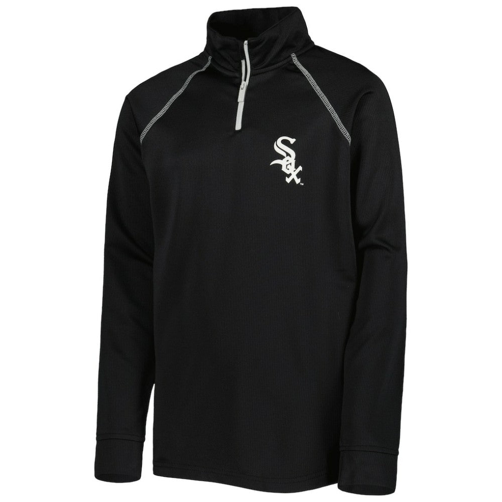 Chicago White Sox Stitches Youth Team Raglan Quarter-Zip Jacket discount