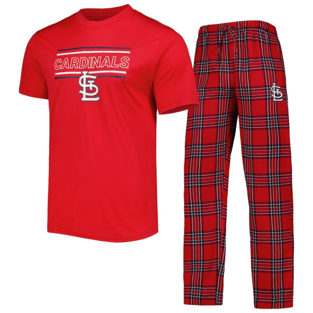 St. Louis Cardinals Concepts Sport Badge Top & Pants Sleep Set Lifestyle
