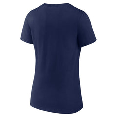 New England Patriots Women's Shine Time V-Neck T-Shirt Navy - Fanatics