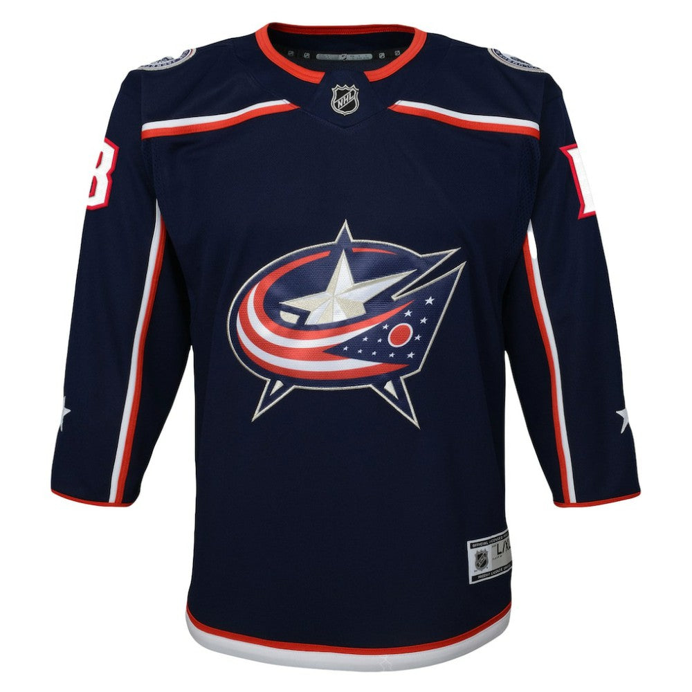 Johnny Gaudreau Columbus Blue Jackets Youth 2022/23 Premier Player Jersey - Navy | NHL Jerseys