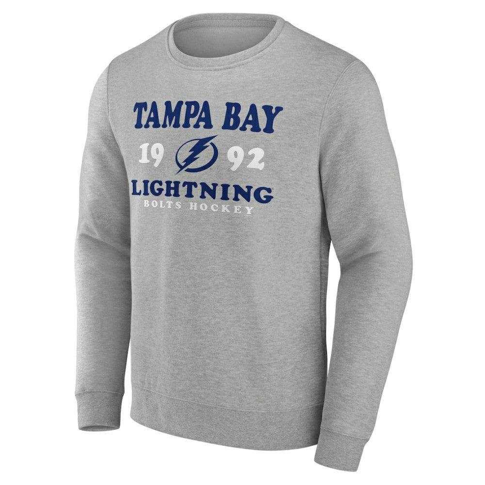 Tampa Bay Lightning - Fanatics Fierce Competitor Pullover Sweatshirt Heather Charcoal