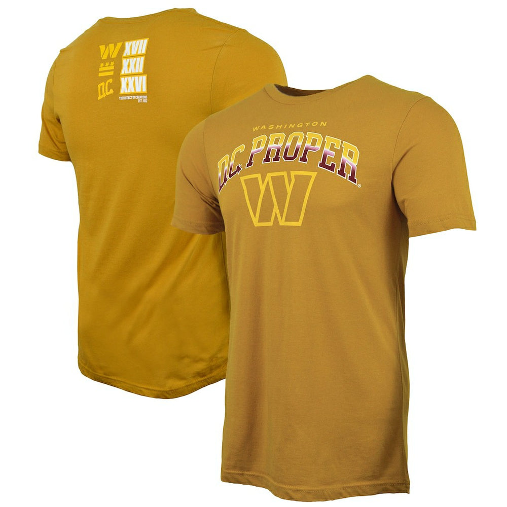 Washington Commanders DC PROPER District of Champions T-Shirt Gold - NFL