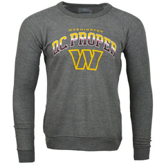 Washington Commanders DC PROPER Signature Raglan Vintage Pullover Sweatshirt Heather Gray - NFL