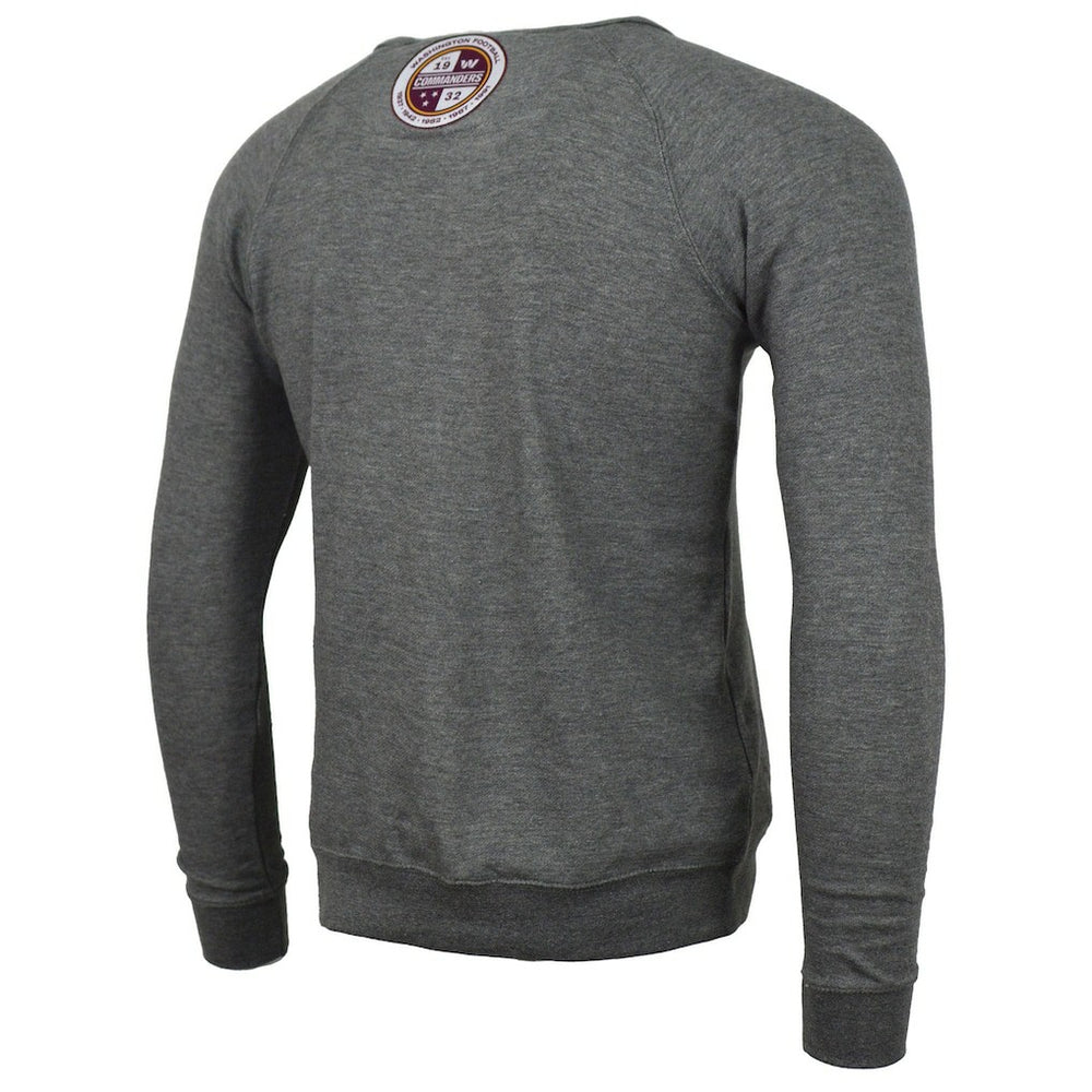 Washington Commanders DC PROPER Signature Raglan Vintage Pullover Sweatshirt Heather Gray - NFL