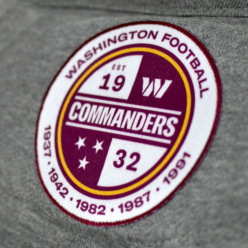 Washington Commanders DC PROPER Signature Raglan Vintage Pullover Sweatshirt Heather Gray - NFL