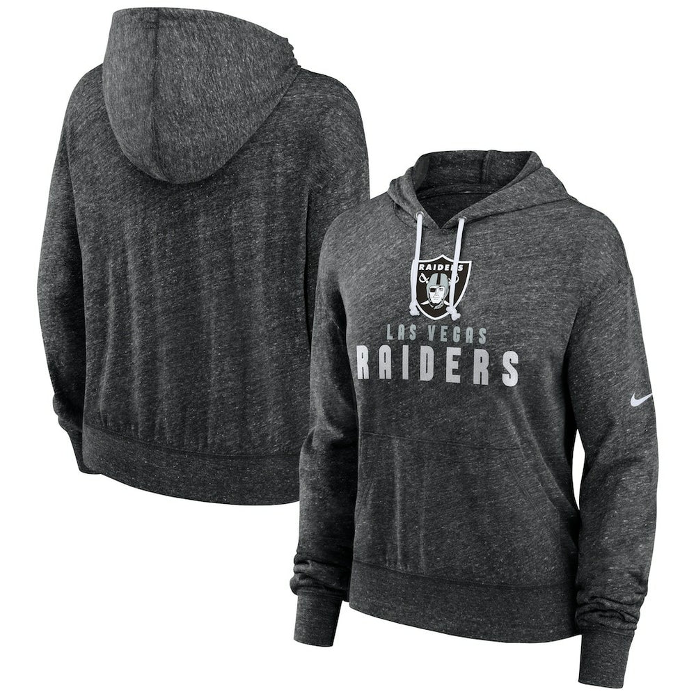 Las Vegas Raiders Women's Gym Vintage Lightweight Pullover Hoodie Black - Nike