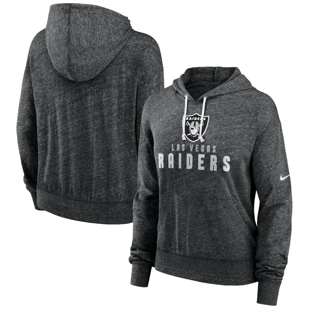 Las Vegas Raiders Women's Gym Vintage Lightweight Pullover Hoodie Black - Nike