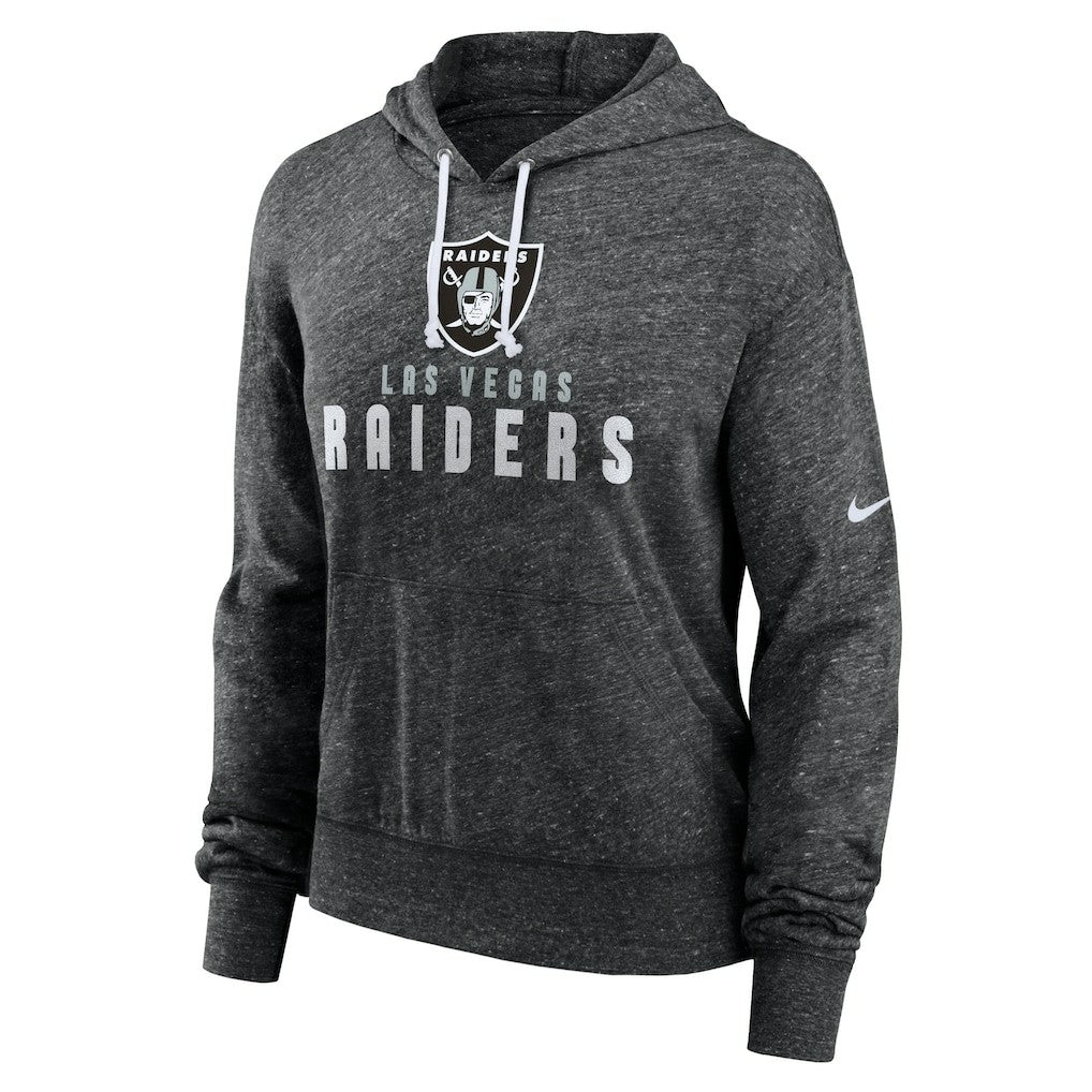 Las Vegas Raiders Women's Gym Vintage Lightweight Pullover Hoodie Black - Nike