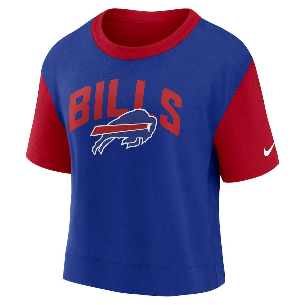 Buffalo Bills Women's High Hip Fashion T-Shirt Red/Royal - Nike
