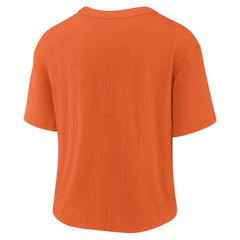 Denver Broncos Women's High Hip Fashion T-Shirt Orange/Navy - Nike