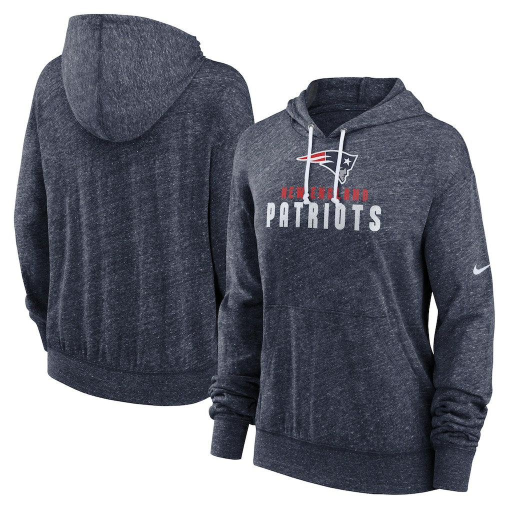 New England Patriots Women's Plus Size Gym Vintage Pullover Hoodie Navy - Nike