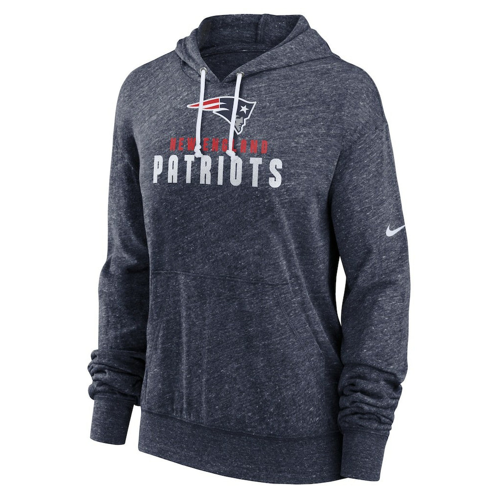New England Patriots Women's Plus Size Gym Vintage Pullover Hoodie Navy - Nike