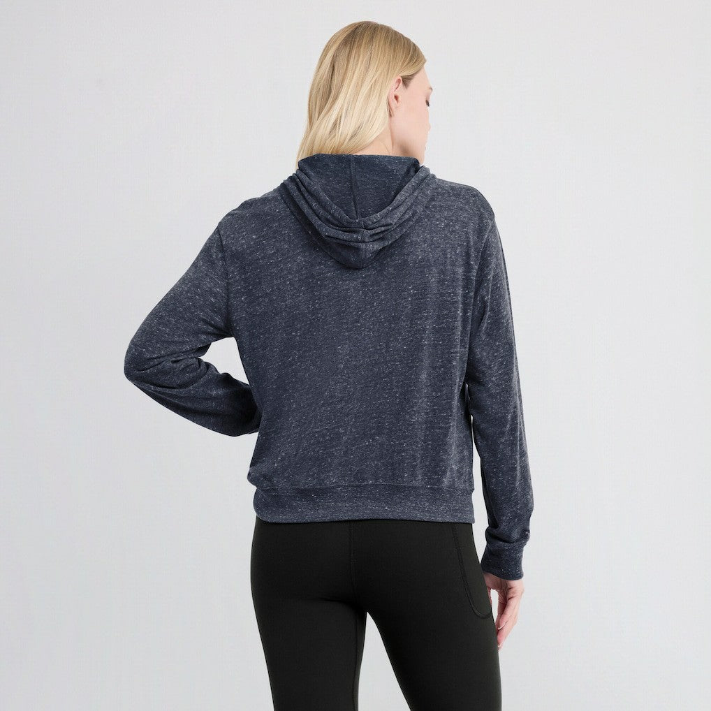 New England Patriots Women's Plus Size Gym Vintage Pullover Hoodie Navy - Nike