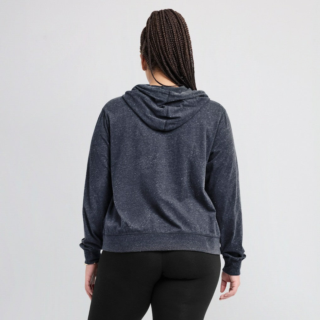 New England Patriots Women's Plus Size Gym Vintage Pullover Hoodie Navy - Nike