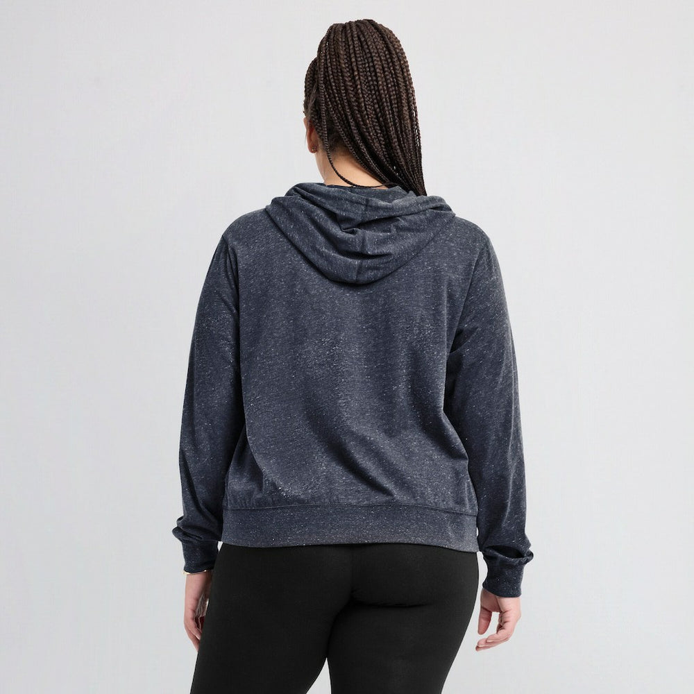 New England Patriots Women's Plus Size Gym Vintage Pullover Hoodie Navy - Nike