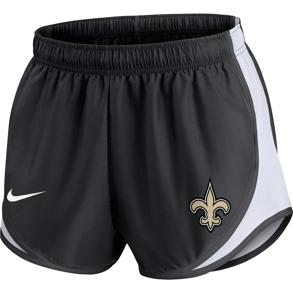 New Orleans Saints Women's Plus Size Tempo Shorts Black - Nike