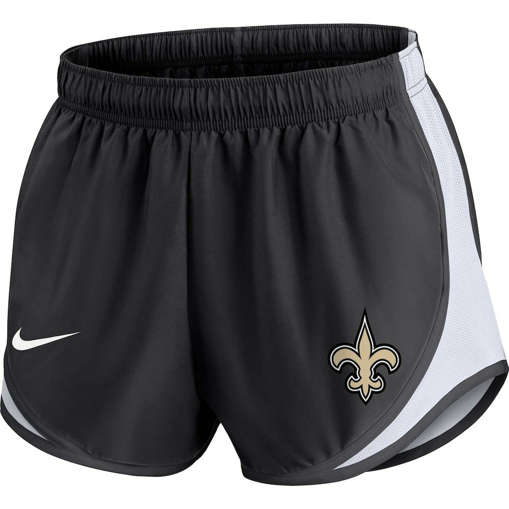 New Orleans Saints Women's Plus Size Tempo Shorts Black - Nike