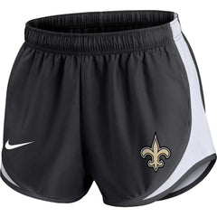 New Orleans Saints Women's Plus Size Tempo Shorts Black - Nike