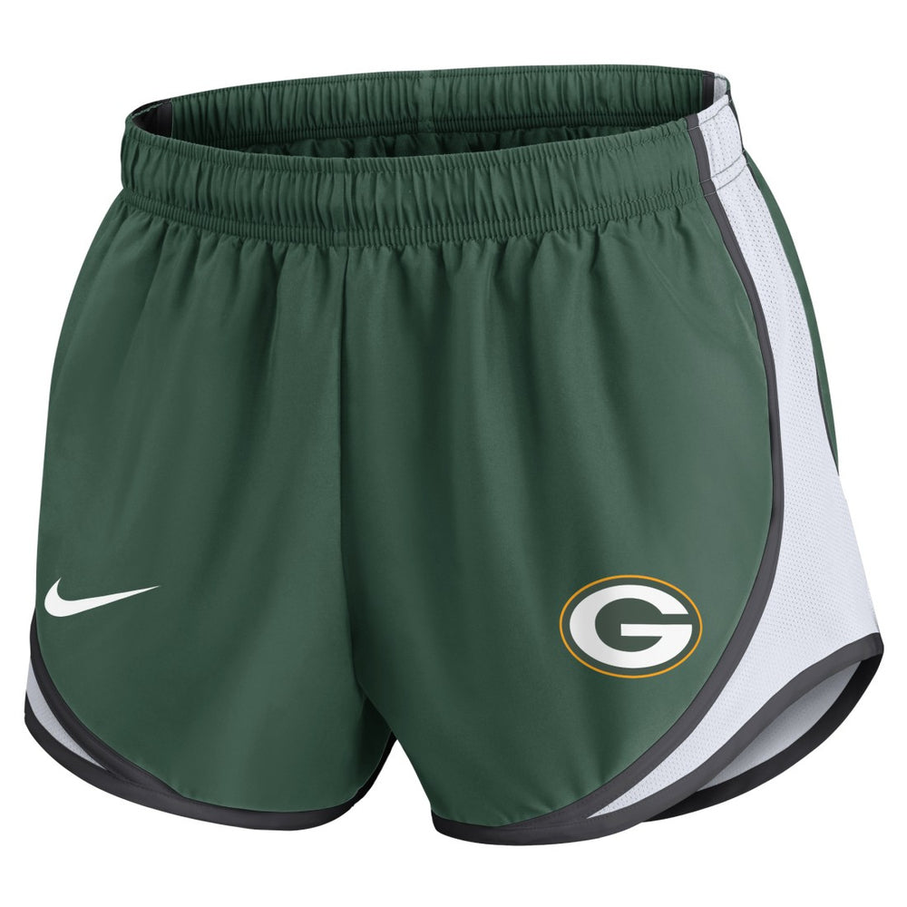 Green Bay Packers Women's Plus Size Tempo Shorts Green - Nike